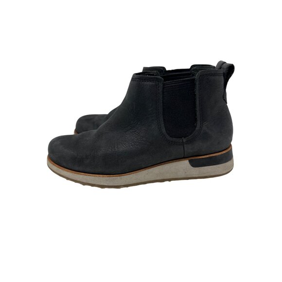 Merrell Roam Leather Chelsea Ankle Boots With Elastic Panels & Rubber Sole Sz 6 - Picture 4 of 13